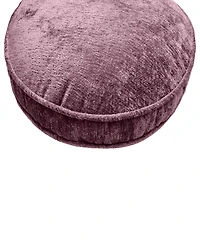 Edie@Home Delmonico Chenille Decorative Pillow, 16" Round