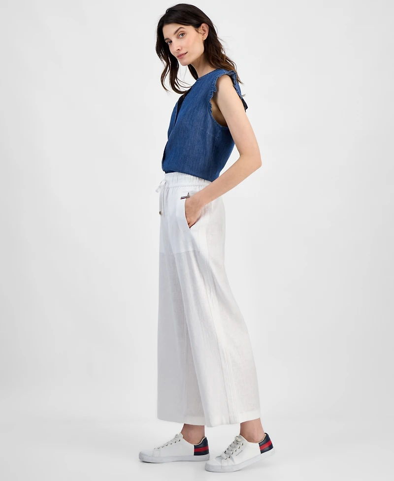 Tommy Hilfiger Women's Drawstring Wide-Leg Pants