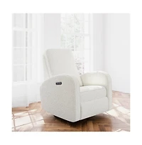 Storkcraft Santa Monica Power Recliner Swivel Glider (Ivory Boucle)