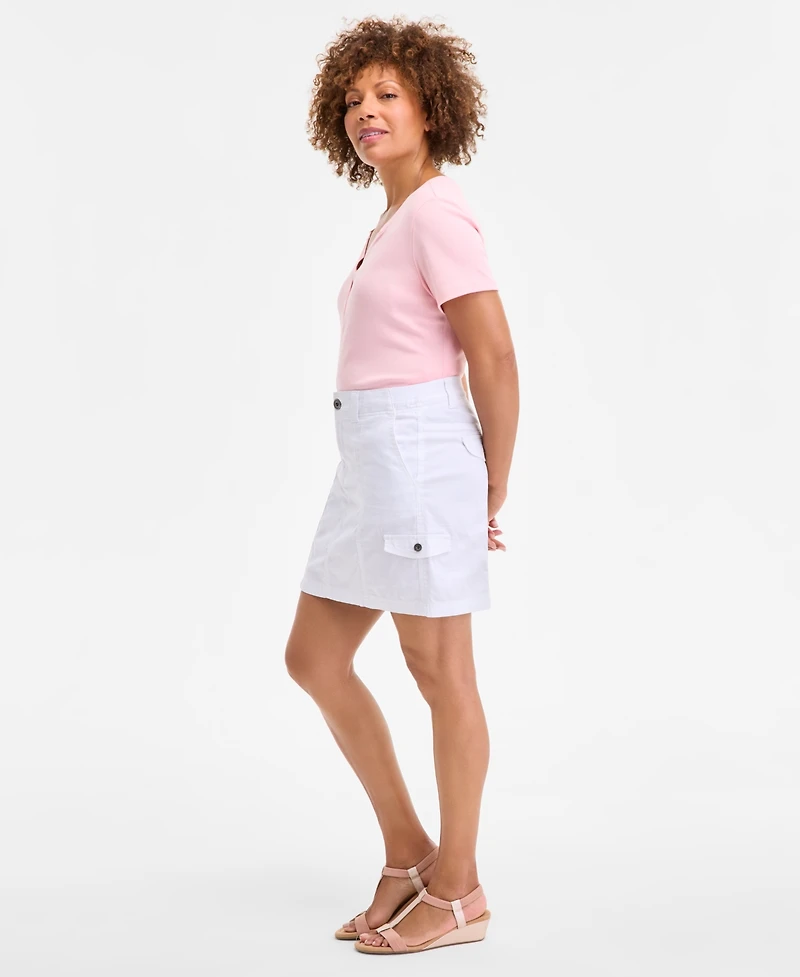 Style & Co Petite Zig Zag Mid-Rise Mini Skirt, Exclusively at Macy's