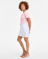 Style & Co Petite Zig Zag Mid-Rise Mini Skirt, Exclusively at Macy's