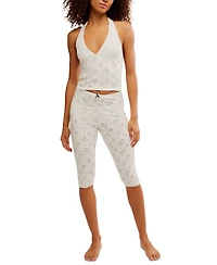 Free People Women's Full Bloom Eyelet Halter Top