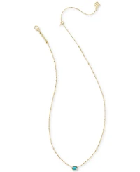 Kendra Scott 14k Gold-Plated Turquoise Magnesite Pendant Necklace, 15" + 4" extender