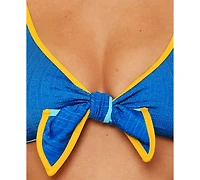 Becca Women's Crinkle Crush Textured Convertible Bikini Top