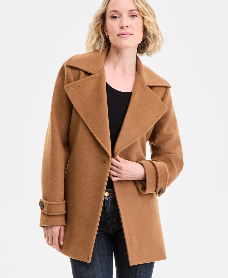 Michael Kors Women's Double-Breasted Belted Wrap Coat, Exclusively at Macy's
