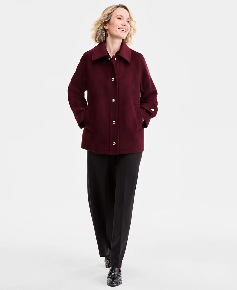 Michael Kors Women's Collared Button-Front Coat, Exclusively at Macy's