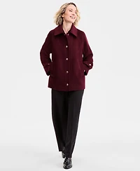Michael Kors Women's Collared Button-Front Coat, Exclusively at Macy's