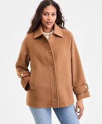 Michael Kors Women's Collared Button-Front Coat, Exclusively at Macy's