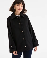 Michael Kors Women's Collared Button-Front Coat, Exclusively at Macy's