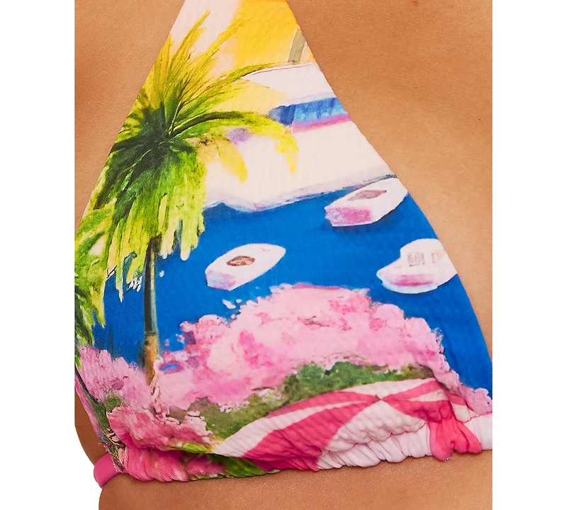 Becca Women's Positano Reversible Triangle Bikini Top