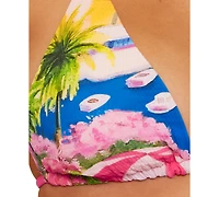 Becca Women's Positano Reversible Triangle Bikini Top