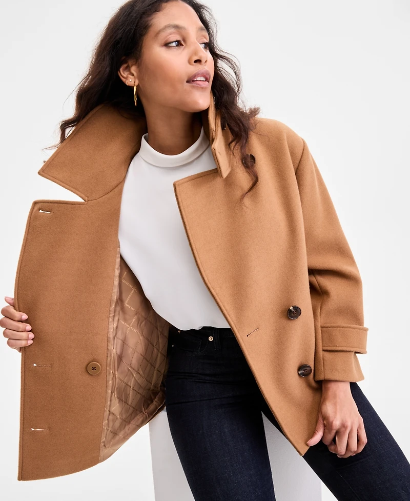 Michael Michael Kors Women's Double-Breasted Coat, Exclusively at Macy's