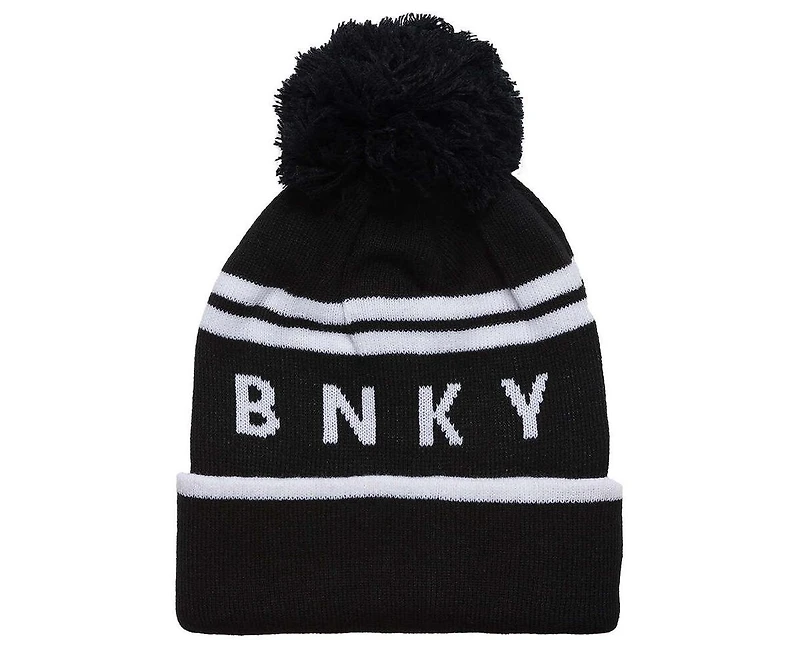 BinkyBro Boys Sundance Pom - Raven Beanie