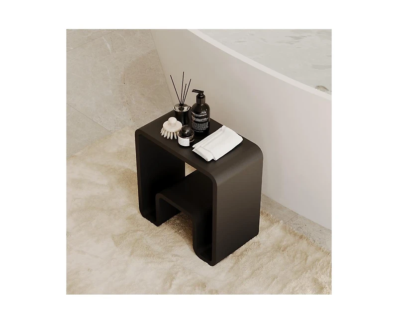 Casainc Freestanding Solid Surface Bathroom Shower Stool