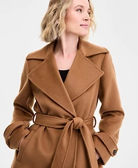 Michael Kors Women's Double-Breasted Belted Wrap Coat, Exclusively at Macy's