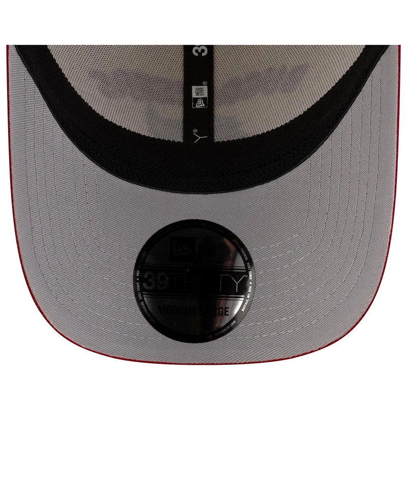 New Era Men's Cream/Red Tampa Bay Buccaneers 2025 Nfl Draft 39THIRTY Flex Hat