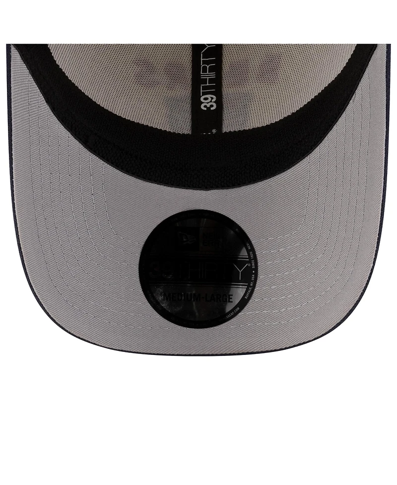 New Era Men's Cream/Navy Chicago Bears 2025 Nfl Draft 39THIRTY Flex Hat