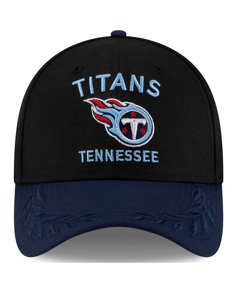 New Era Men's /Navy Tennessee Titans 2025 Nfl Draft 39THIRTY Flex Hat