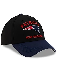 New Era Men's Black/Navy England Patriots 2025 Nfl Draft 39THIRTY Flex Hat