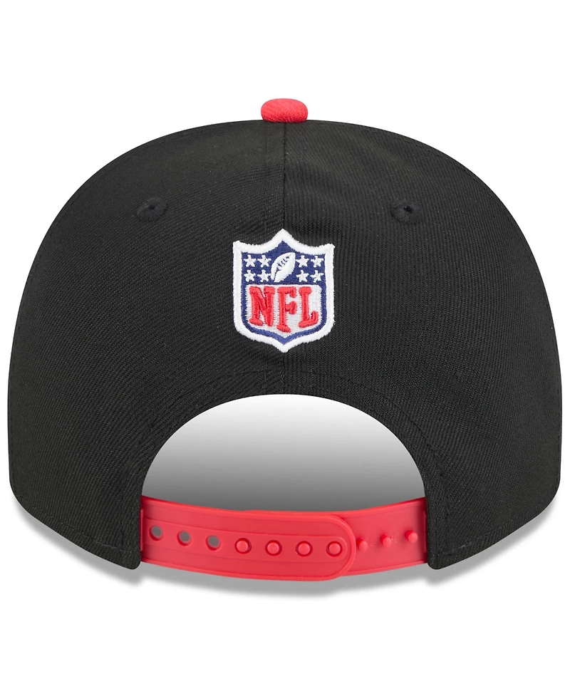 New Era Men's Black/Red Kansas City Chiefs 2025 Nfl Draft A-Frame 9FIFTY Snapback Hat