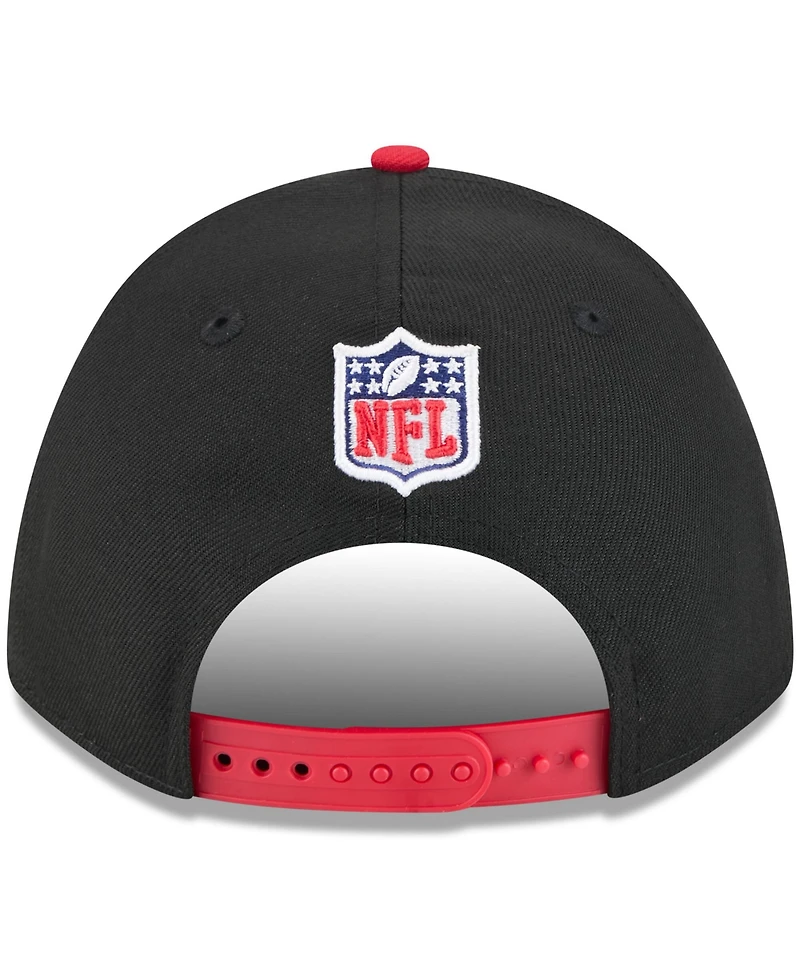 New Era Men's Black/Red Atlanta Falcons 2025 Nfl Draft 9FORTY A-Frame M-Crown Adjustable Hat