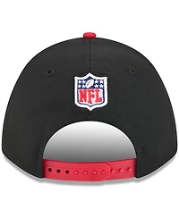 New Era Men's Black/Red Atlanta Falcons 2025 Nfl Draft 9FORTY A-Frame M-Crown Adjustable Hat