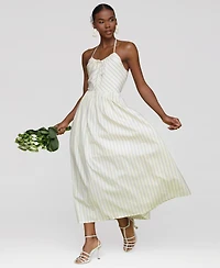 Avec Les Filles Women's Halter Maxi Dress