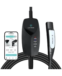 Lectron Level 1 Tesla Ev Charger (WiFi) with App Control - 120V, 12 Amp, & 16 ft Cord - Portable Charger for Tesla EVs with Nema 5-15 Plug