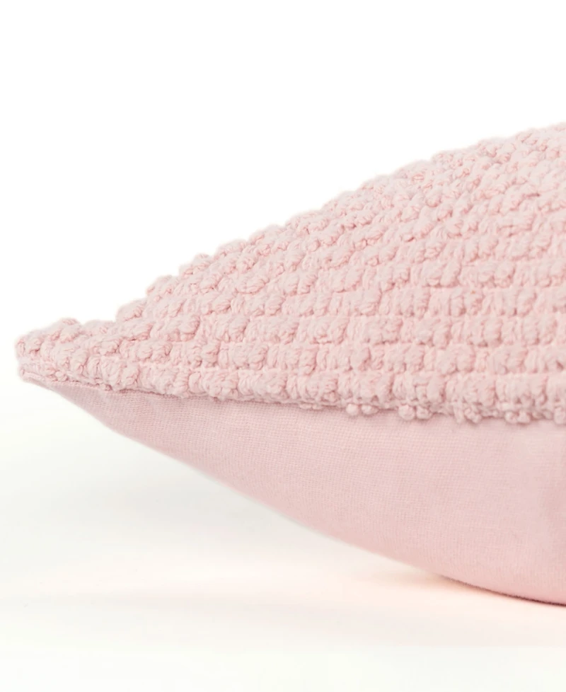 Rizzy Home Urban Farmhouse Solid Woven Decorative Pillow, 20" x