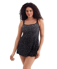 Longitude by Mimi Flamingo Sprinkles Princess Seam Swimdress