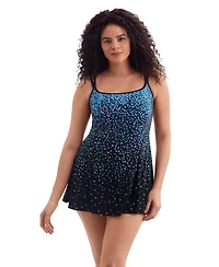 Longitude by Mimi Flamingo Sprinkles Princess Seam Swimdress