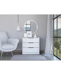 Three-Drawer Dresser for Bedroom Storage and Organization