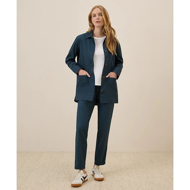 Pact Women's Organic Cotton Daily Twill Oversized Lightweight Jacket