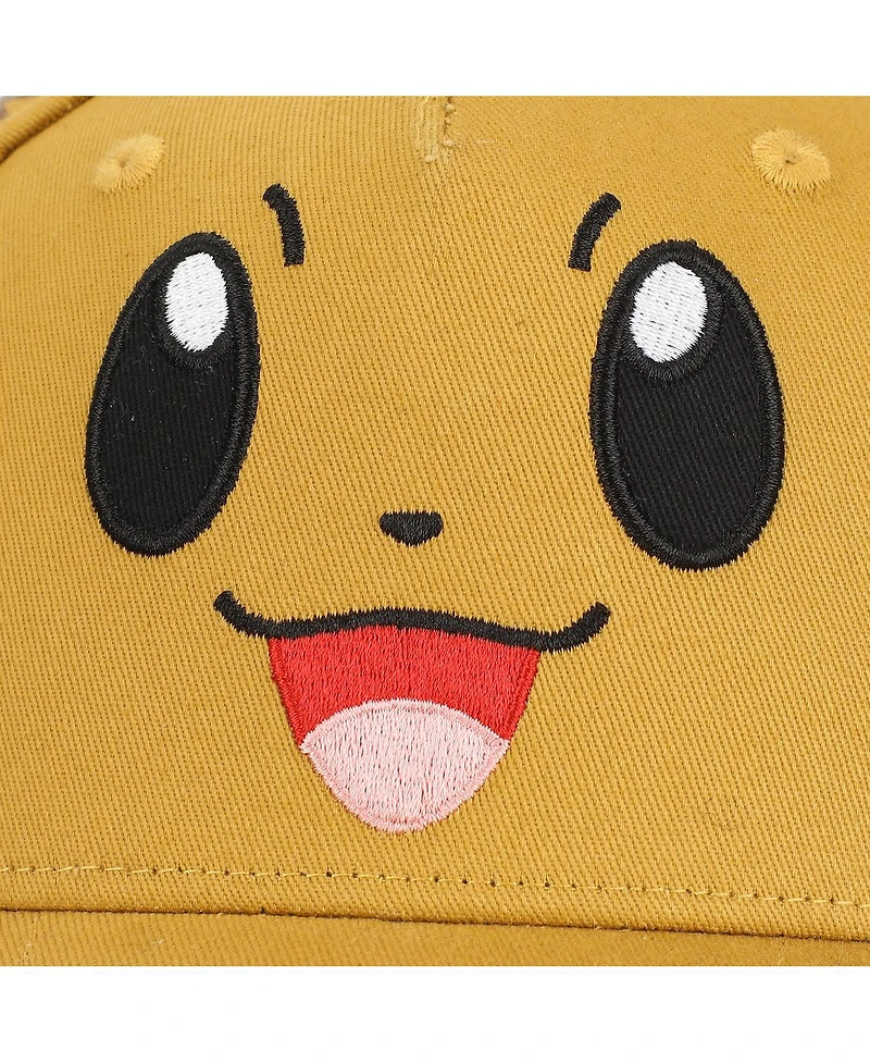 Pokemon Boys Pokemon Face Eevee Youth Brown Snapback Hat
