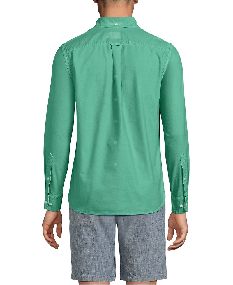 Lands' End Men's Traditional Fit Sail Rigger Oxford Shirt
