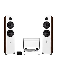 Fluance RT85 Reference High Fidelity Vinyl Turntable, PA10 Phono Preamp and Ai81 Powered Floorstanding Speakers, Ortofon 2M Blue Cartridge, 150W Class