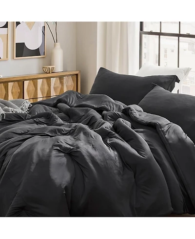 Cold Black Night - Coma Inducer Oversized Comforter Set - Black,California King