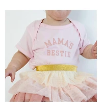 Sweet Wink Baby Girls Mama's Bestie Short Sleeve Bodysuit