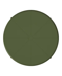 23.5" Outdoor Polypropylene Resin Round Patio Bistro Dining Table for 2