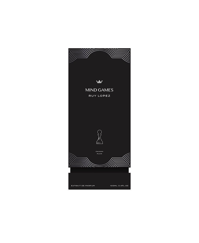 Mind Games Ruy Lopez - Luxury Perfume with Notes of Black Tea, Rose, Patchouli & Leather - Elegant Extrait de Parfum for Women & Men