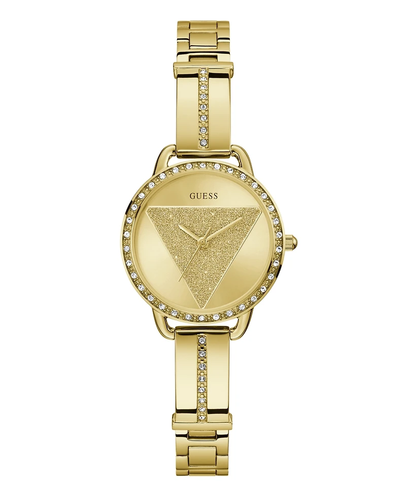 Guess Women's Analog Gold-Tone Stainless Steel Watch, 30mm