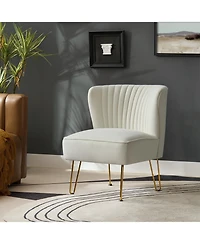 Wooden Upholstery Barto Side Chair with Tufted Back