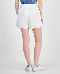 And Now This Women's Embroidered Cutwork Pull-On Shorts, Exclusively at Macy's