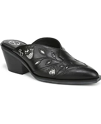 Sam and Libby Women's Floren Western Block Heel Mules