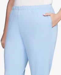 Ruby Rd. Plus Elastic Waist Pull-On French Terry Capri Pants