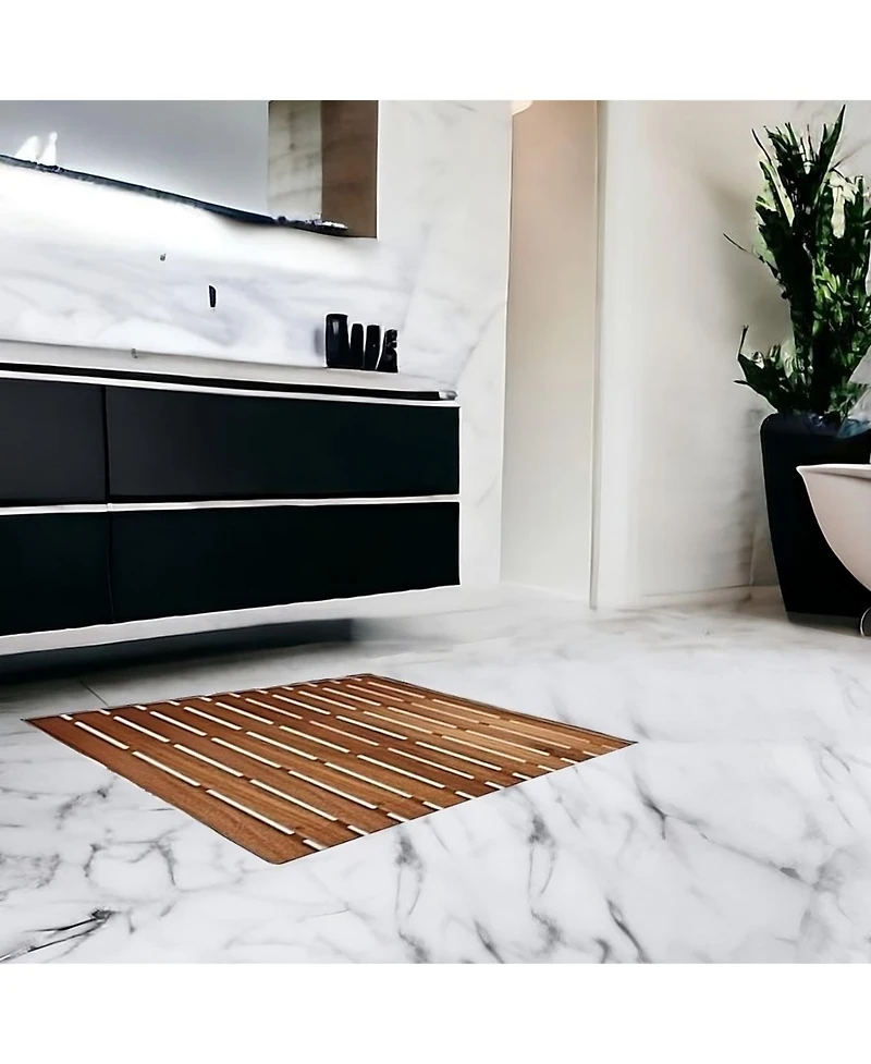 Absorbent Shower Bath Mat for Tub and Bathroom Floor Protection