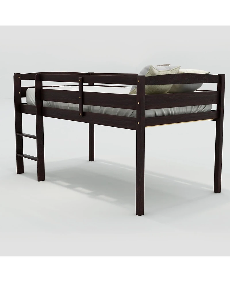 Compact Low Loft Bed – Sturdy and Functional