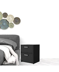 Smart Nightstand with 2 Drawers and Tech Integration