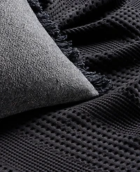 Oake Cotton Waffle Blanket, Full/Queen, Exclusively at Macy's