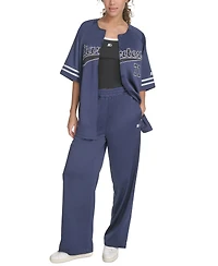 Starter Women's Logo Raglan-Sleeve Baseball Shirt